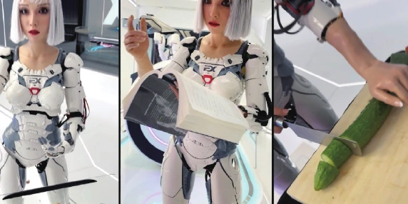 宣传册中的机器人动作与操作演示